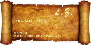Lucskai Zita névjegykártya